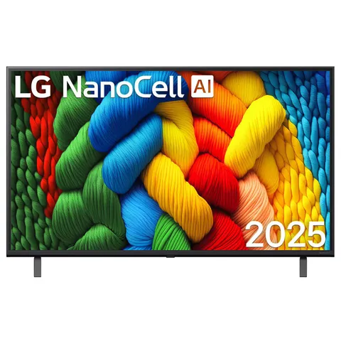LG 43 Inch 4K UHD NanoCell Smart TV | AI ThinQ, HDR, HDMI 2.1 (43NANO80ASA) model 43NANO80ASA front view - GharOne Nepal