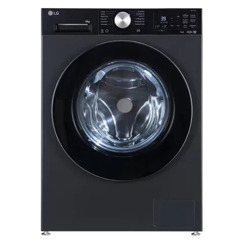 LG 12 Kg Front Load Washing Machine (FX1412S5B.APBP) model FX1412S5B.APBP front view - GharOne Nepal