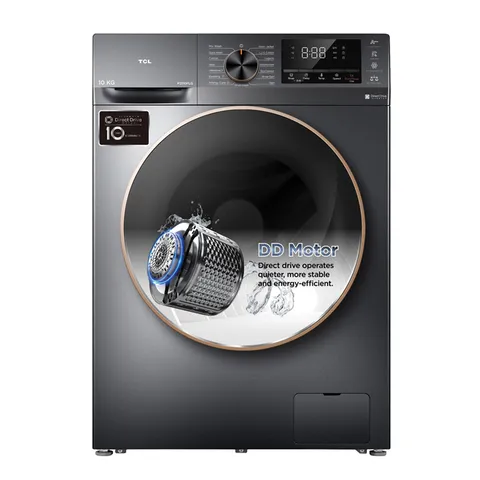 TCL 10 Kg Front Load Washing Machine (P2210FLG) model P2210FLG front view - GharOne Nepal