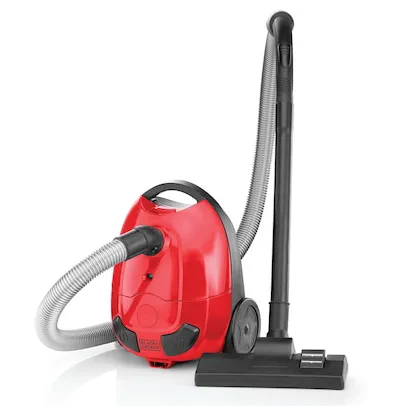 Black+Decker 1000 Watt Bagged Vacuum Cleaner (VM1200-B5) model VM1200-B5 front view - GharOne Nepal